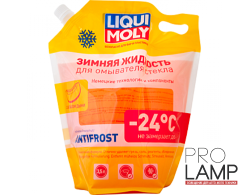 LIQUI MOLY ANTIFROST Scheibenfrostschutz Зимняя жидкость для омывателя стекла -24 (дой-пак) 3,5л